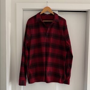 Lululemon Athletica Red and Black Checkered Shirt